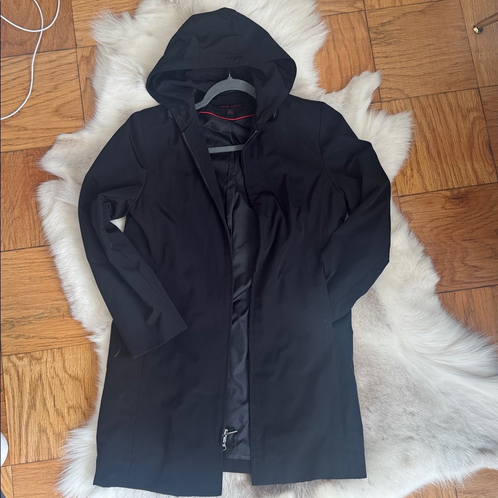 Anne Klein Women's Black Hooded Jacket